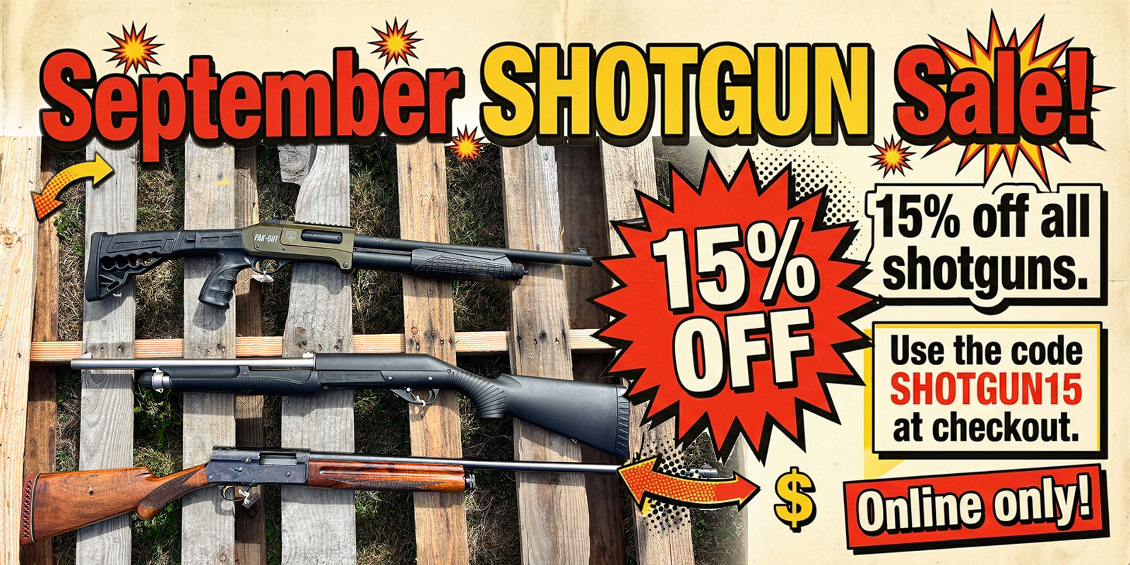 September Shotgun sale