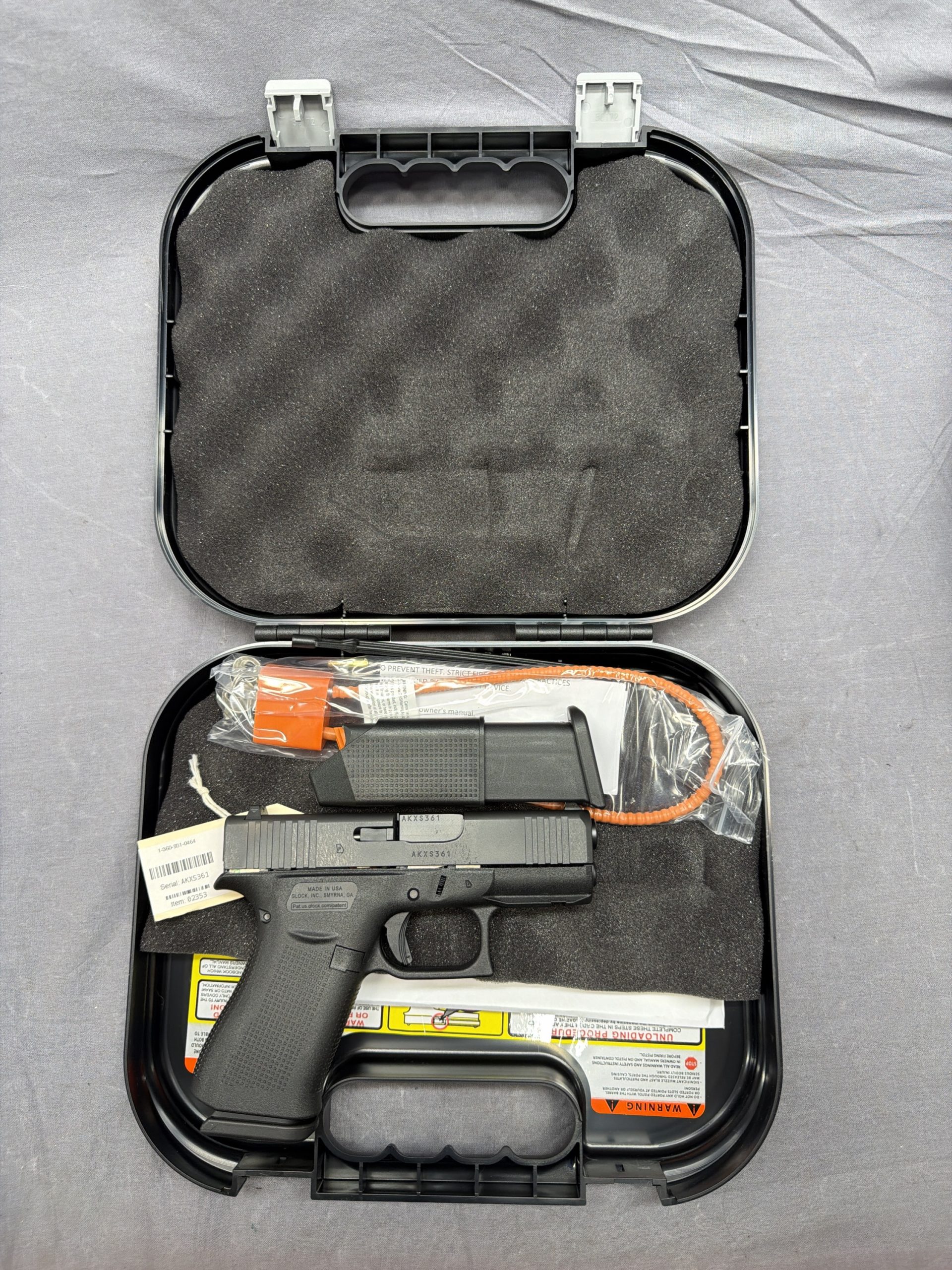 GLOCK 43X PISTOL 9MM